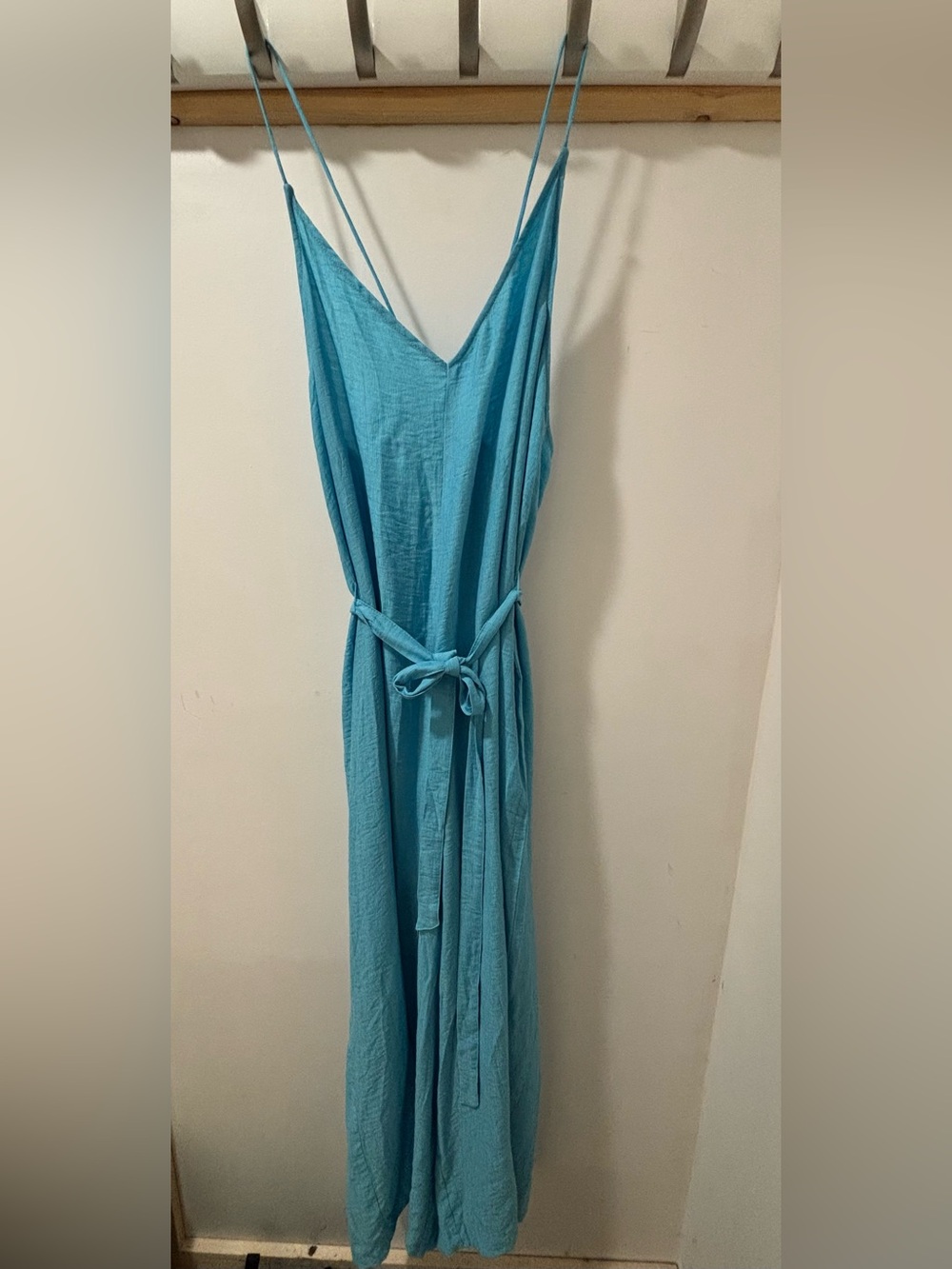 H&M Beautiful Blue Wide Leg Jumpsuit